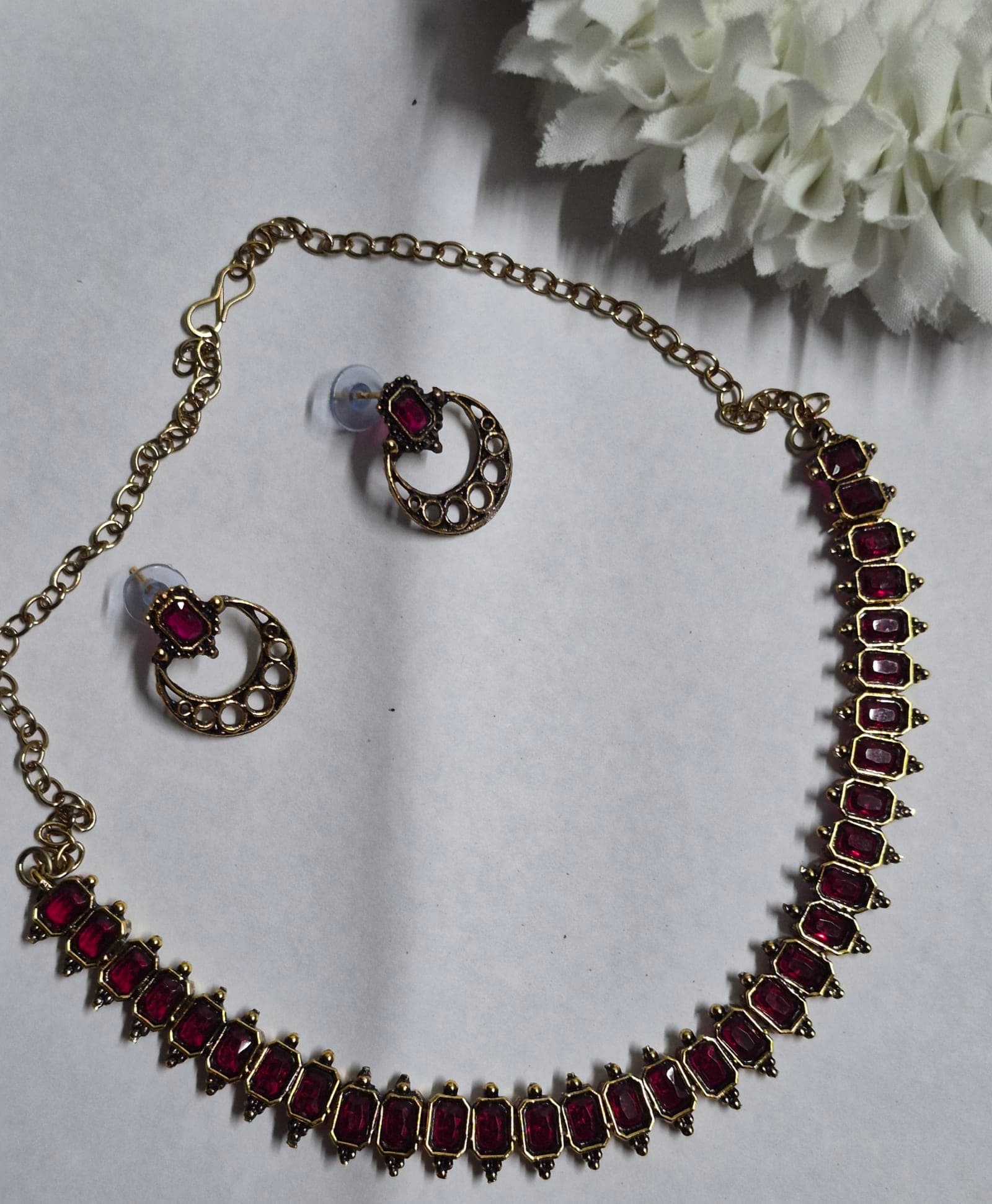 Deep red stone haram